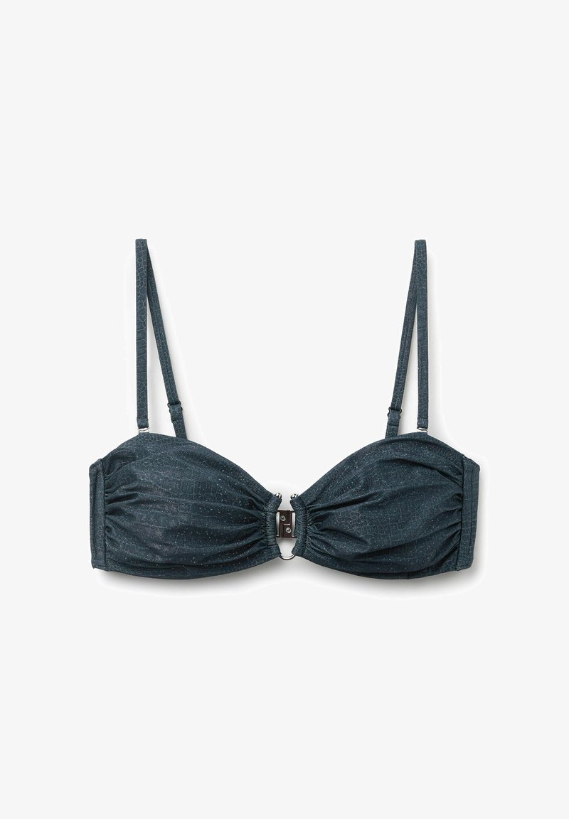 Calzedonia GLOWING PYTHON - Bikini top - blue - Zalando