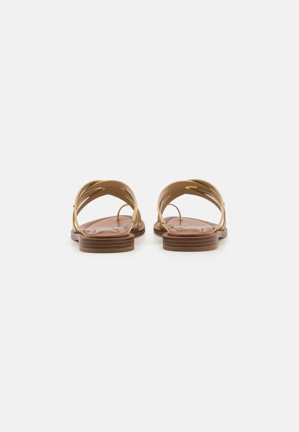 NORA THONG - T-bar sandals - pale gold4