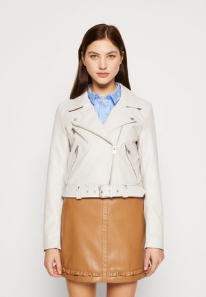 ONLVERA BIKER - Faux leather jacket - moonbeam