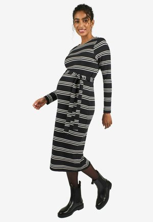 MATERNITY STRIPE-REGULAR FIT - Strickpullover - black cream stripe