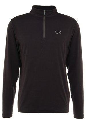 Calvin Klein Golf NEWPORT HALF ZIP - Ilgarankovis viršutinės dalies drabužis - black