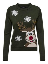 ONLY XMAS BELL LS EX  - Trui - rosin