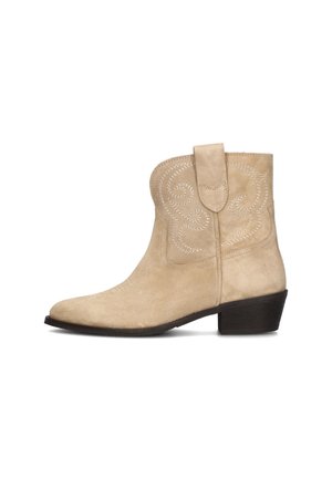 PUJA - Cowboy-/Bikerlaarsjes - beige