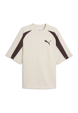 T7 BIG CAT - T-shirt print - alpine snow