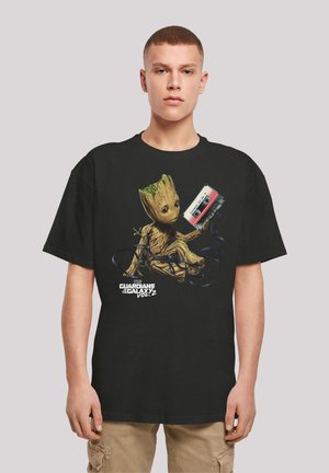 F4NT4STIC MARVEL GUARDIANS OF THE GALAXY VOL GROOT TAPE - T-shirt imprimé - black