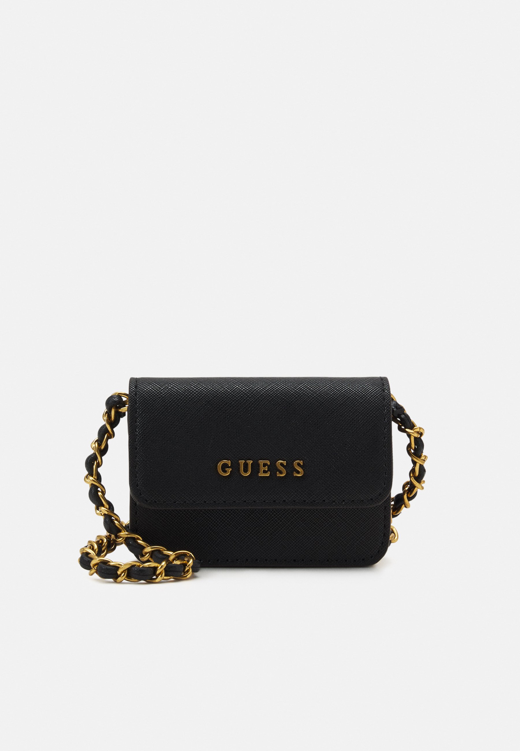 guess card holder chain holdall wallet black zalando.ie guess card holder chain