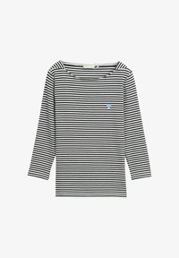 Selected, offwhite navy regular stripe