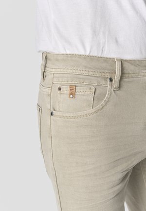 Koroshi, KOROSHI REGULAR COTTON MEN'S SHORT JEANS REGULAR COTTON MEN'S SHORT JEANS - Denimové šortky - piedra   stone