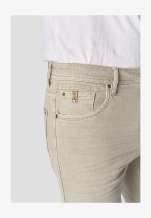 Koroshi, KOROSHI REGULAR COTTON MEN'S SHORT JEANS REGULAR COTTON MEN'S SHORT JEANS - Farkkushortsit - piedra stone