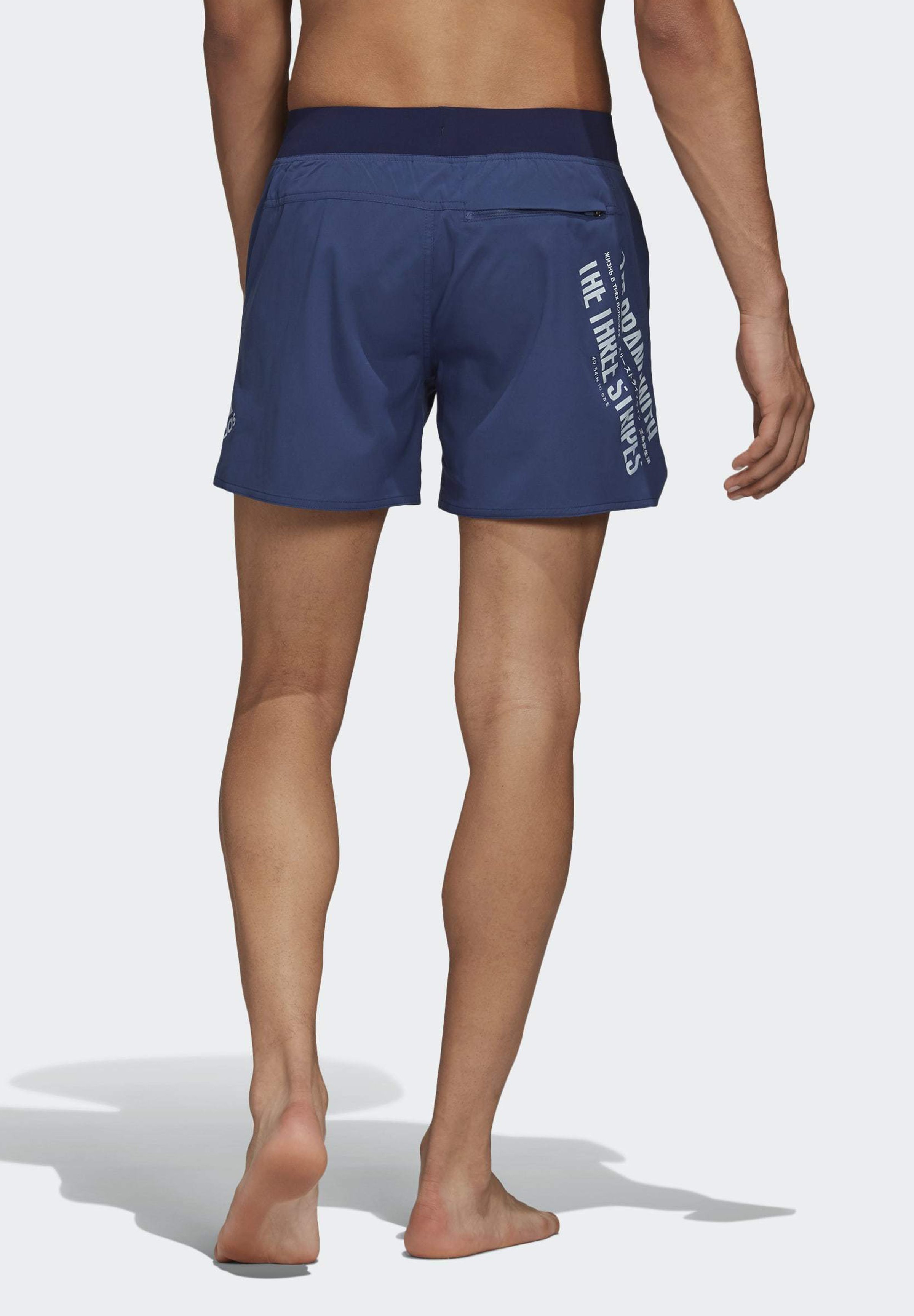 adidas swim shorts with zip pocket