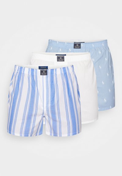 Polo Ralph Lauren OPEN 3 PACK - Široke boksarice - white/blue