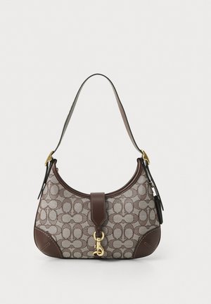 COACH HAMPTONS HOBO BAG IN SIGNATURE JACQUARD - Käsilaukku - oak maple