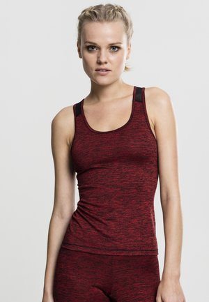 Urban Classics Top - red/black