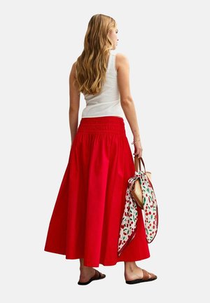 A-line skirt - red