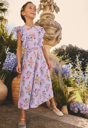 Next REGULAR FIT - SHORT SLEEVE RUFFLE  - Jumpsuit - lilac purple