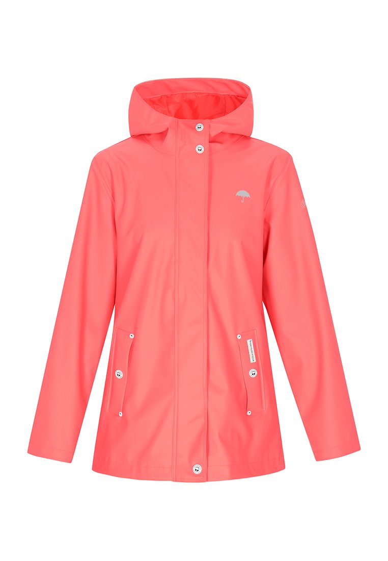 Schmuddelwedda Regenjas koraalrood