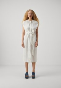 GAP TIE WAIST DOWN MIDI - Abito a camicia - new off white