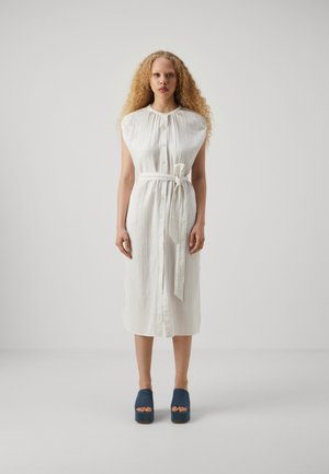 GAP TIE WAIST DOWN MIDI - Abito a camicia - new off white