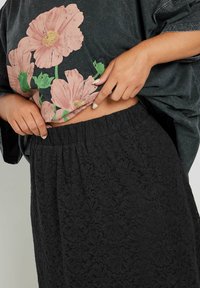 Yours Clothing A-lijn rok - black