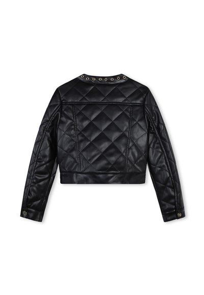 Michael Kors Kids MATELASSÉE AVEC OEILLET - Veste en similicuir - black