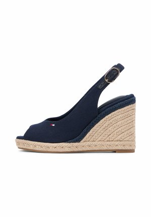 FLAG SLINGBACK - Sandales à plateforme - space blue
