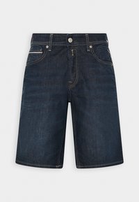 Replay Farkkushortsit - dark-blue denim