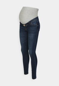 OLMWAUW MID - Blugi skinny fit - dark blue denim