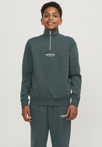 Jack & Jones Junior JORVESTERBRO QUARTER ZIP - Sweatshirt - magical forest