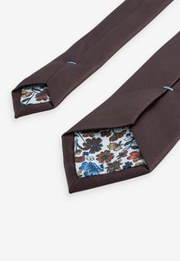 Next Cravată - mottled dark brown