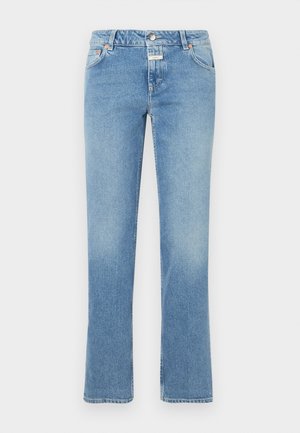 JUNNA - Straight leg jeans - blue denim