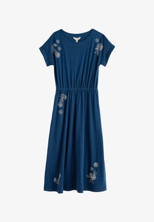 Seasalt Cornwall, SEASALT CORNWALL BAY TREE DRESS - Φόρεμα από ζέρσεϊ - navy - gardener's embroidery marine
