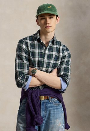 Polo Ralph Lauren, CUSTOM FIT DOUBLE-FACED OXFORD SHIRT - Shirt - cream navy multi