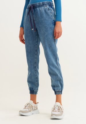 Straight leg jeans - mid denim