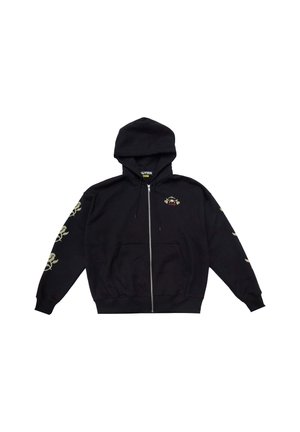 FLORAL ZIP - Felpa con zip - nero