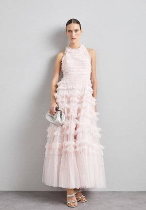 LISETTE RUFFLE HALTER NECK GOWN - Alkalmi viselet - peony pink