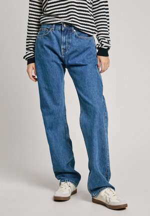 W11 BOYFRIEND J LW - Džínsy s rovným strihom - oz blue rigid denim