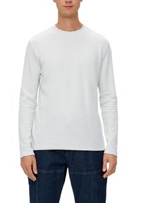 s.Oliver MIT CREWNECK - Langarmshirt - weiß