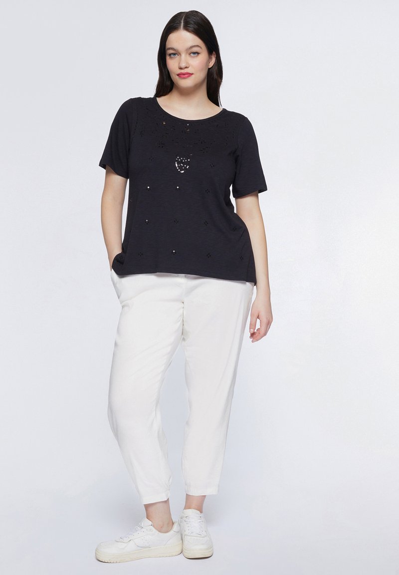 Fiorella Rubino T-shirt print zwart