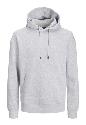 Jack & Jones JJESTAR BASIC HOOD - Mikina s kapucí - light grey melange