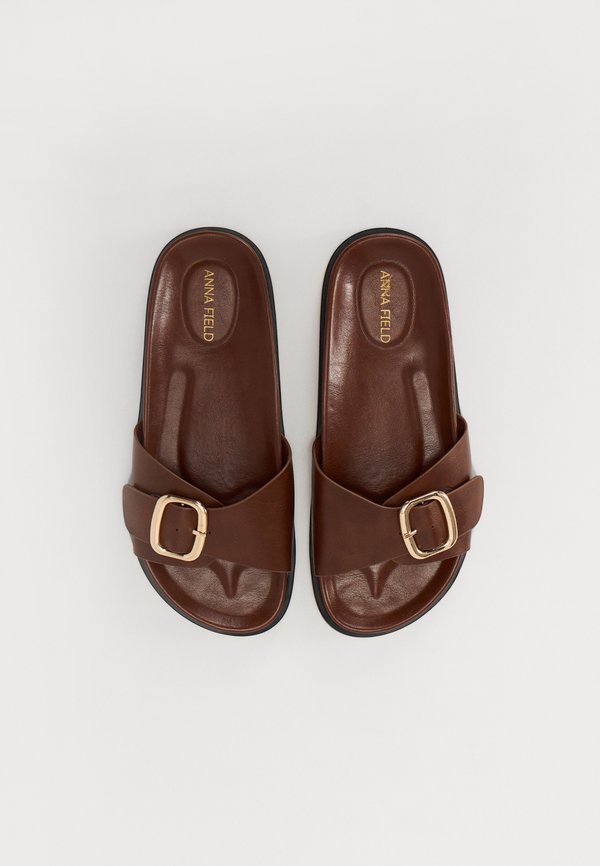 GRIMM - Slippers - cognac4