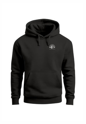 Neverless, HERREN HOODIE MIT INTO THE UNKNOWN-RÜCKENPRINT – REGULAR FIT - Hoodie - slim-fit schwarz