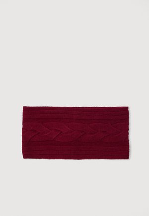 HOODED WRAP - Čelenka - cherry laquer