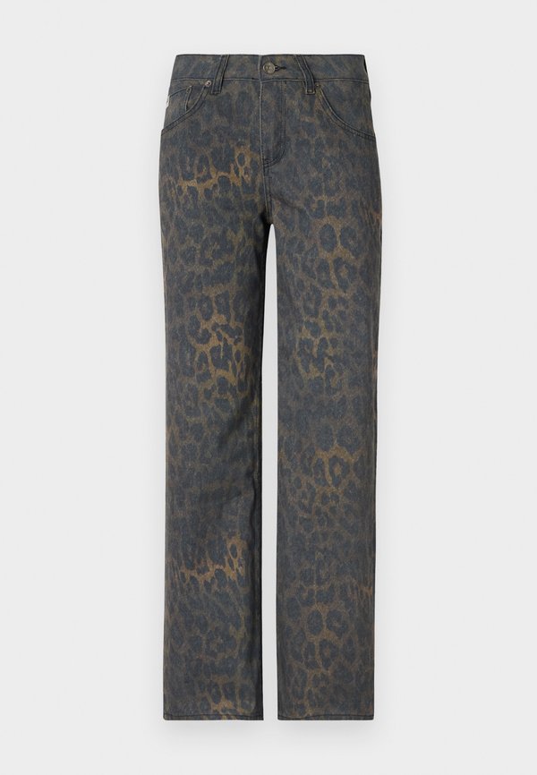 DARK LEOPARD RELEASE UNISEX - Relaxed fit jeans - braun3