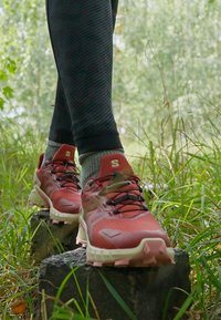 Salomon SUPERCROSS 4 GTX - Pantofi alergare trail - cow hide/syrah/blush