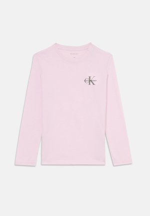 Calvin Klein Jeans CHEST MONOLOGO UNISEX - Long sleeved top - light lilac
