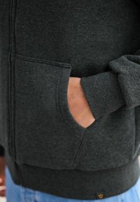 Next BORG LINED HOODIE  - Ľahká bunda - slate grey