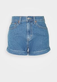 MOM A LINE SHORT - Jeansshorts - light blue denim
