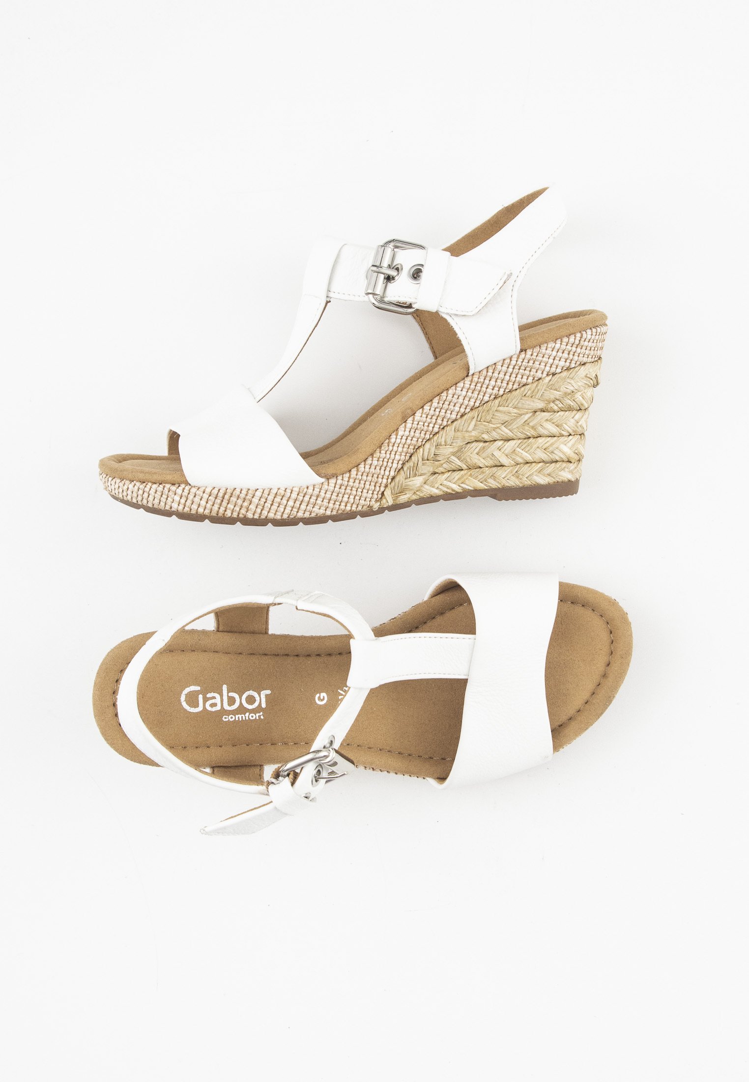 Gabor Sandalen met sleehak - white/wit - Zalando.nl