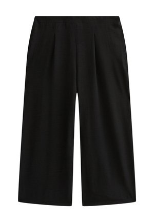 New Look Curves WIDE LEG CULOTTE  - Trousers - black