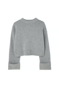 FOLDED SLEEVE  - Striktrøje - dark grey